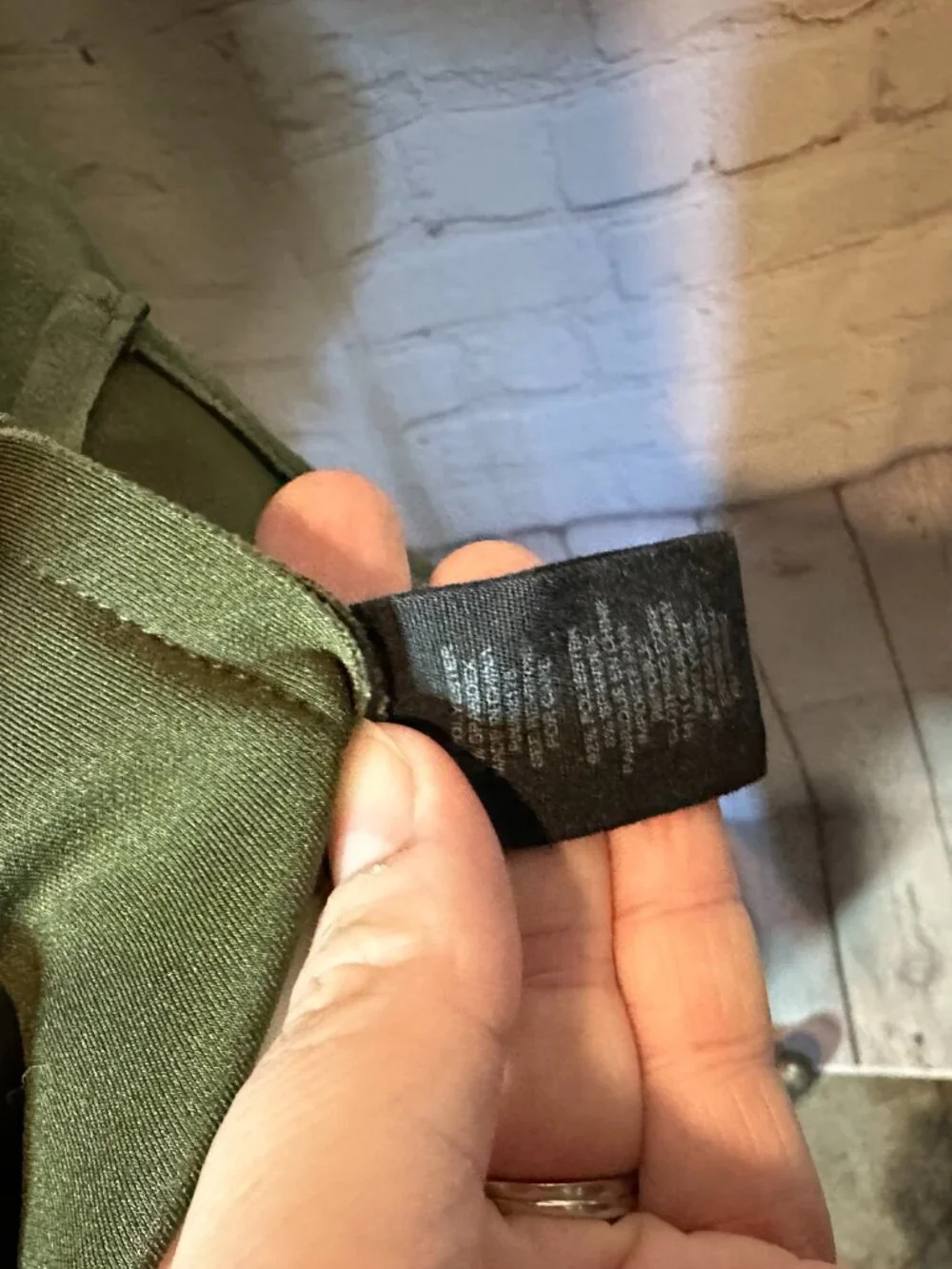 Truth Faux Leather Suede Heavy weight military green Button Up Shacket Size XL